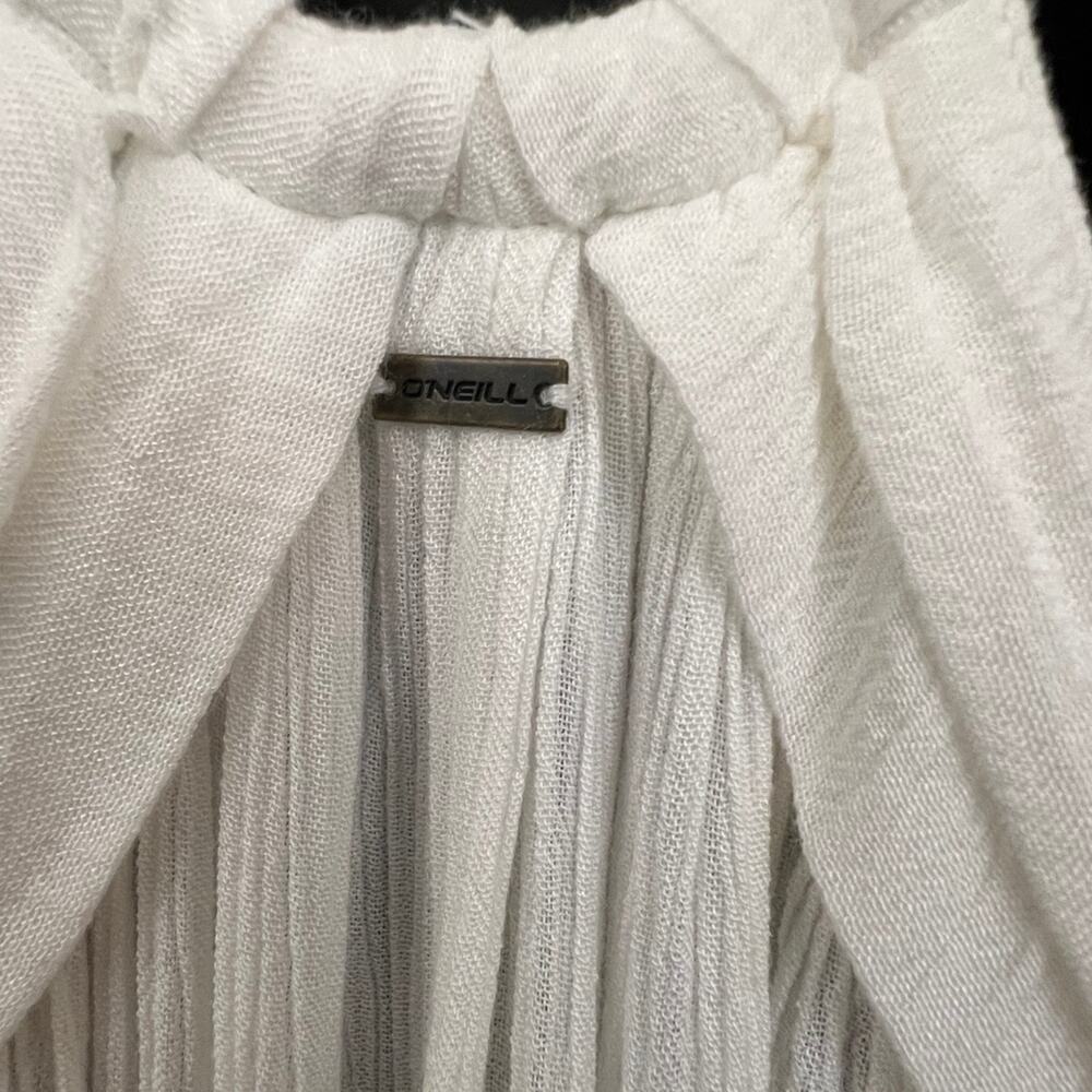 NWT O’Neill Saltwater Solids White Cover Up Dress Medium Beach Swim - Picture 11 of 12